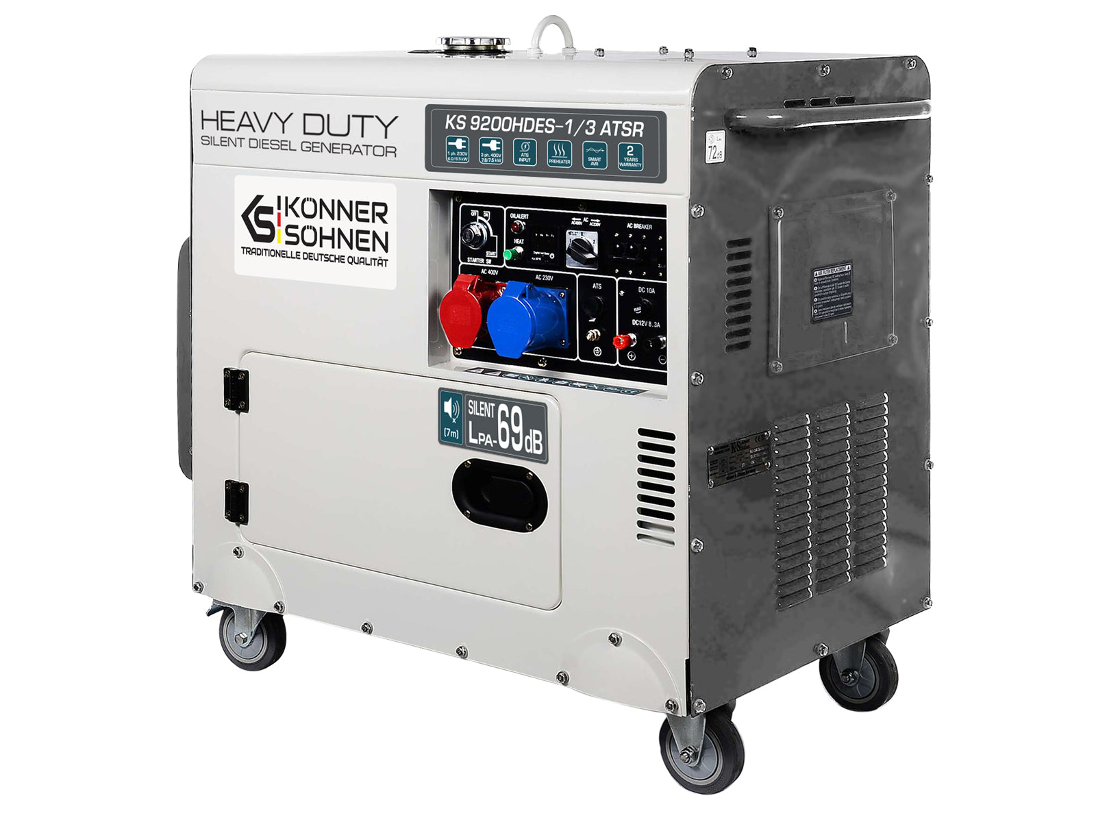 Diiselgeneraator "Könner & Söhnen" KS 9200HDES-1/3 ATSR (EURO V)