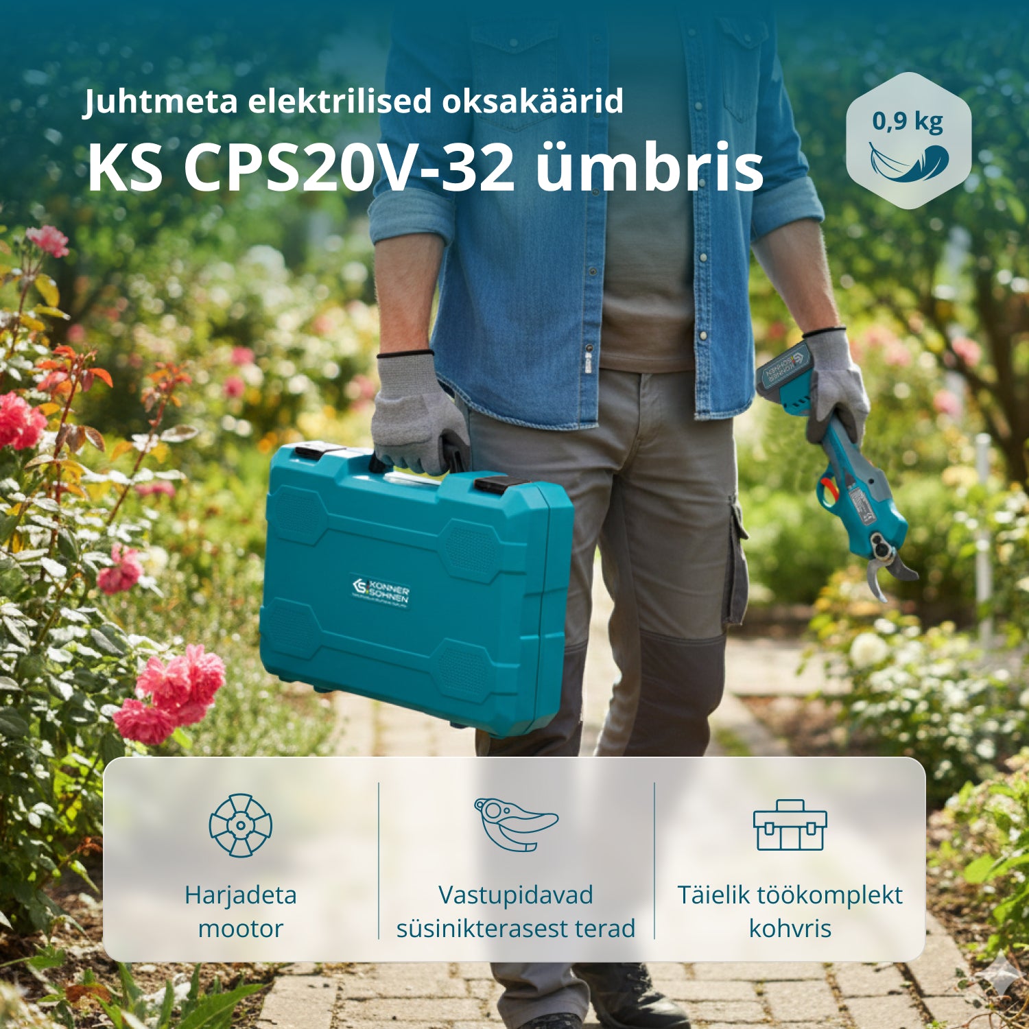 Juhtmeta Elektrilised Pügikäärid KS CPS20V-32 Korpus