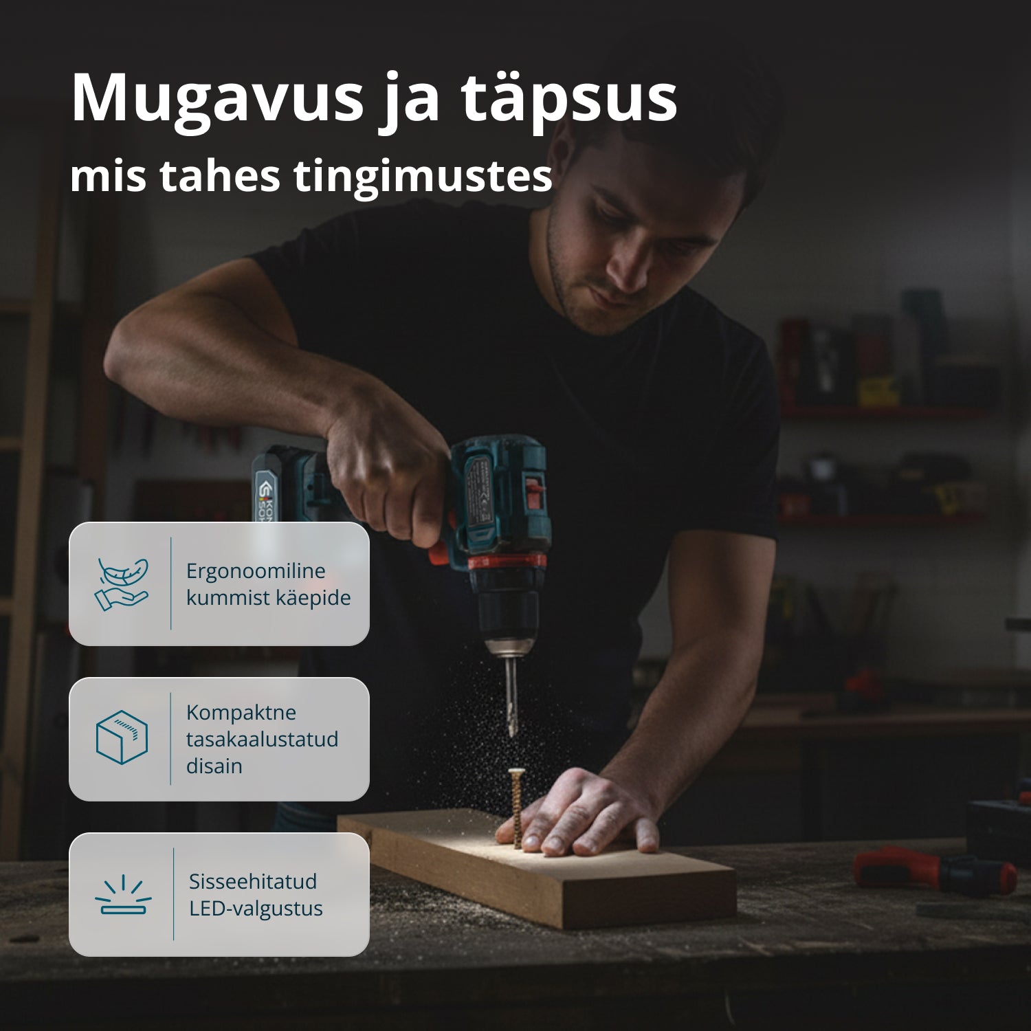 Juhtmevaba Meistrikomplekt KS ID20V-60 KIT 74