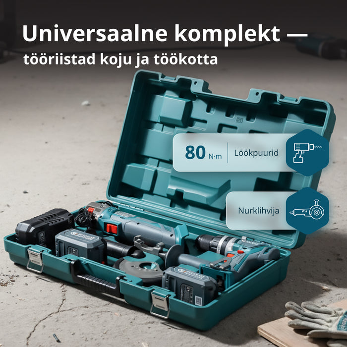Juhtmevaba Meistrikomplekt KS IDAGB 20V KOMPLEKT 1