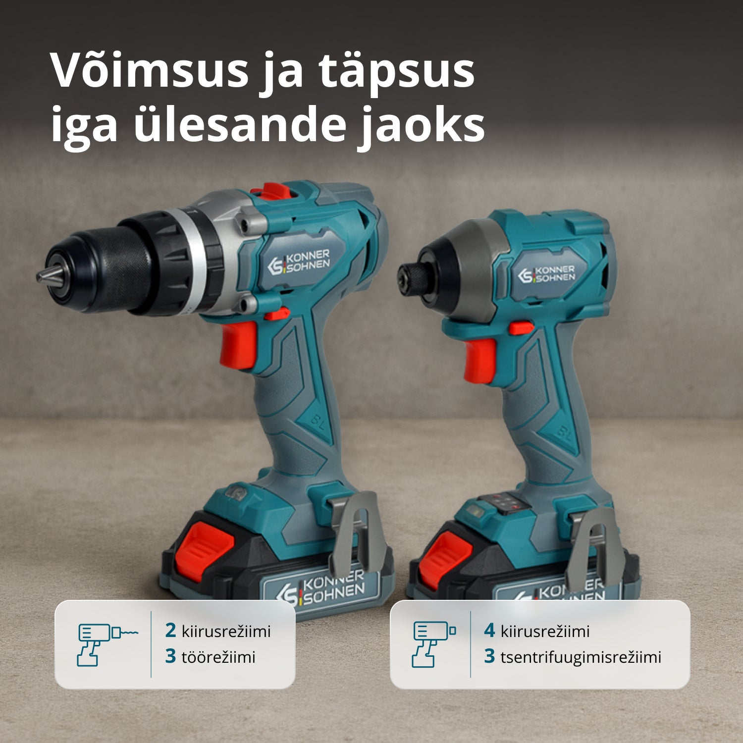 Juhtmevaba Meistrikomplekt 2in1 KS IDISD 20V KOMPLEKT 2