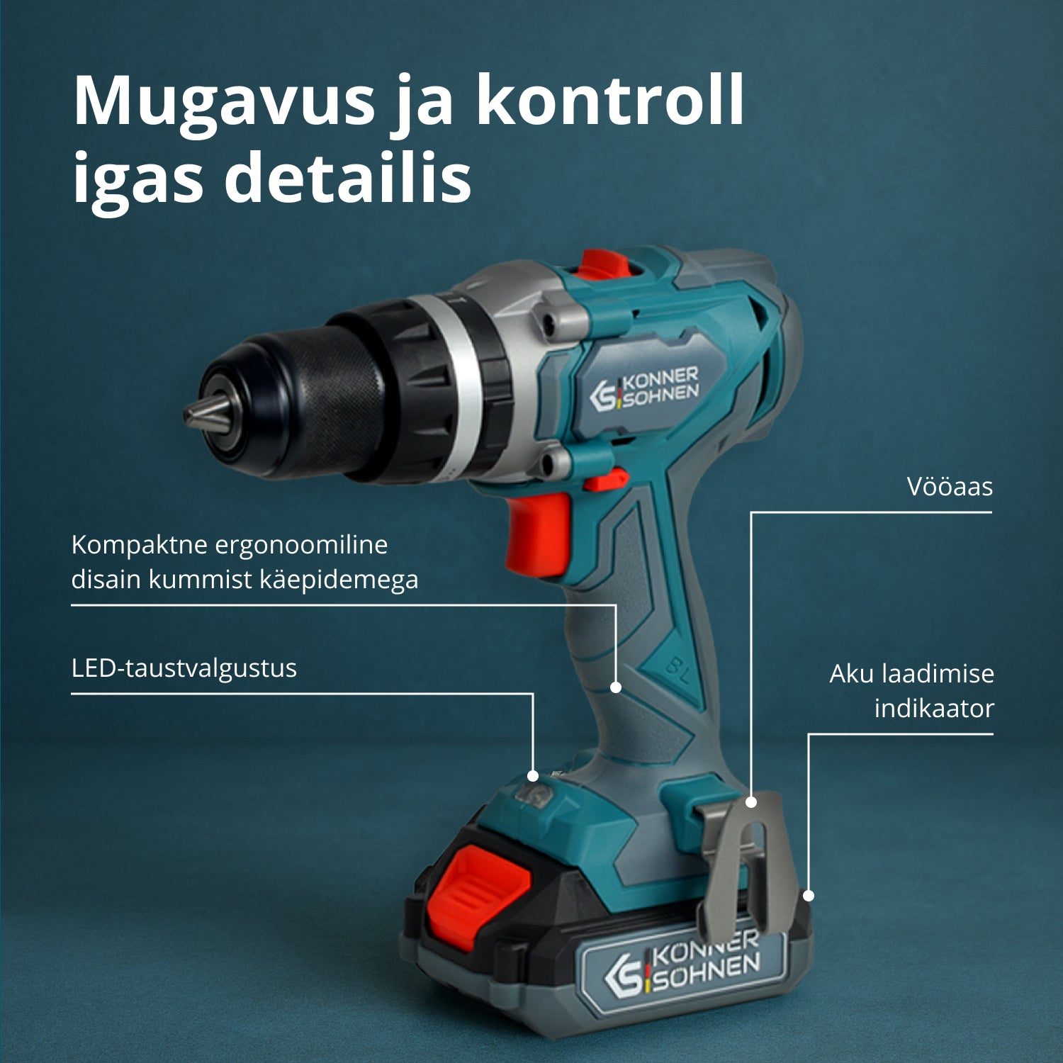 Juhtmevaba Meistrikomplekt 2in1 KS IDISD 20V KOMPLEKT 2