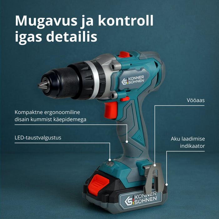 Juhtmevaba Meistrikomplekt 2in1 KS IDISD 20V KOMPLEKT 2