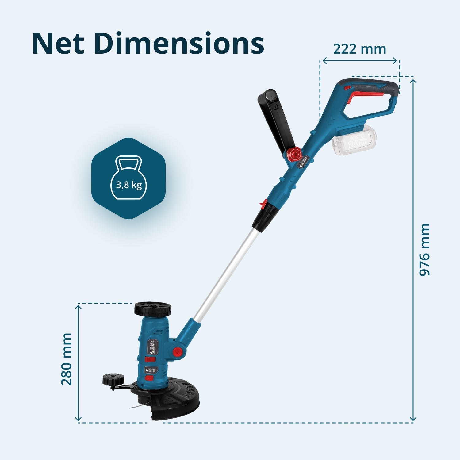 Juhtmeta multifunktsionaalne trimmer KS MFT-20V