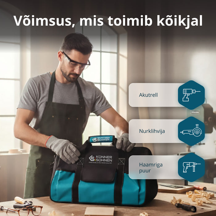 Juhtmevaba Master Komplekt 3-ühes Komplekt KS RHAGD 20V SET 3