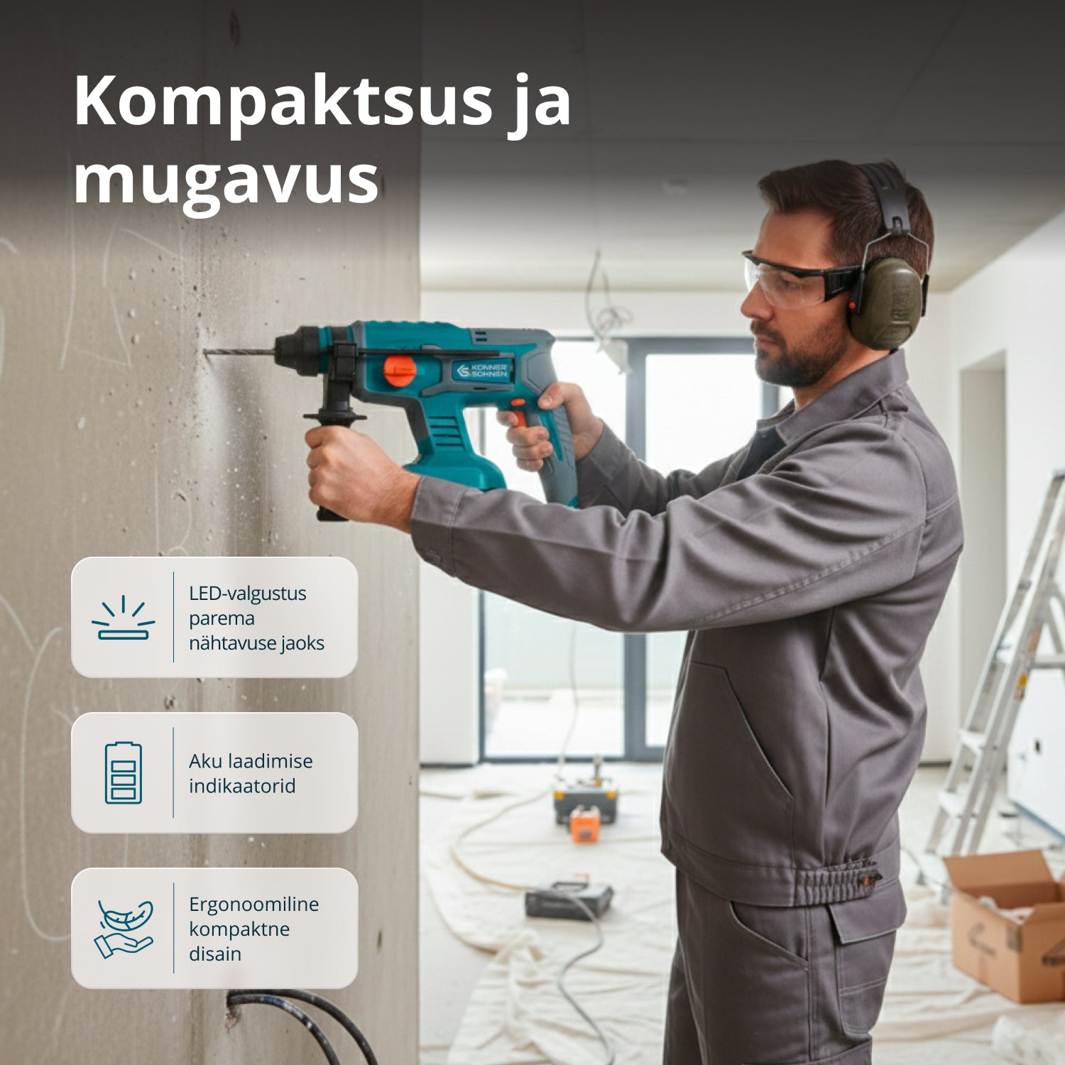 Juhtmevaba Meistrikomplekt 3in1 KS RHAGD 20V KOMPLEKT 3