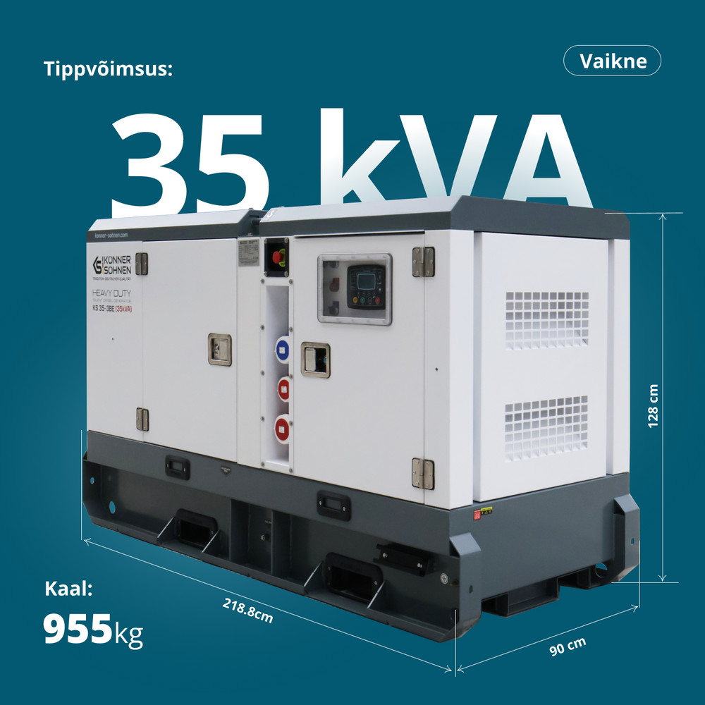 Kolmefaasiline diiselgeneraator KS 35-3BE