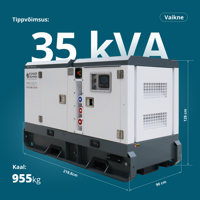 Kolmefaasiline diiselgeneraator KS 35-3BE