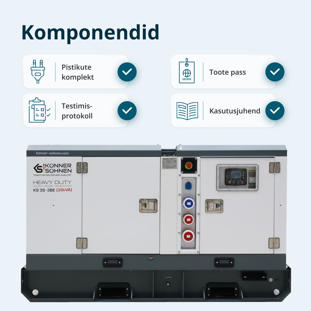 Kolmefaasiline diiselgeneraator KS 35-3BE
