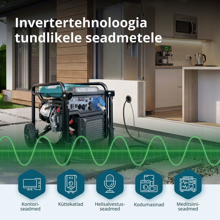 Kahekütuseline invertergeneraator KS 6500iEG