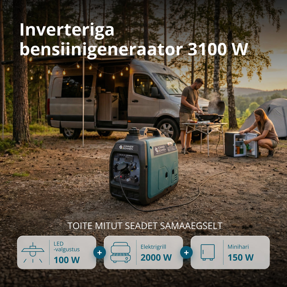 LPG/bensiin invertergeneraator KS 3100iG S