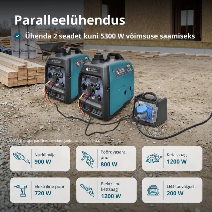 LPG/bensiin invertergeneraator KS 3100iG S