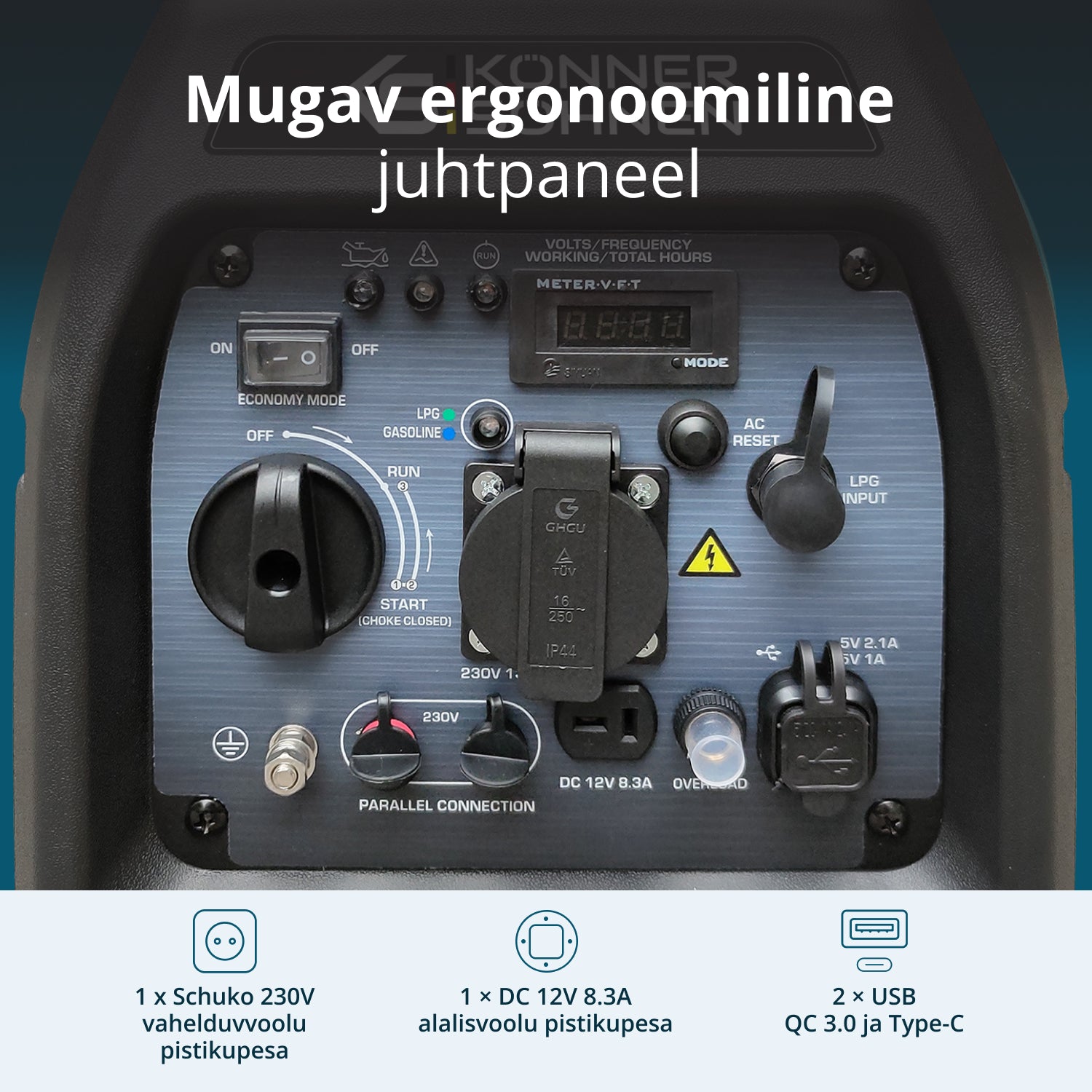 LPG/bensiin invertergeneraator KS 3100iG S