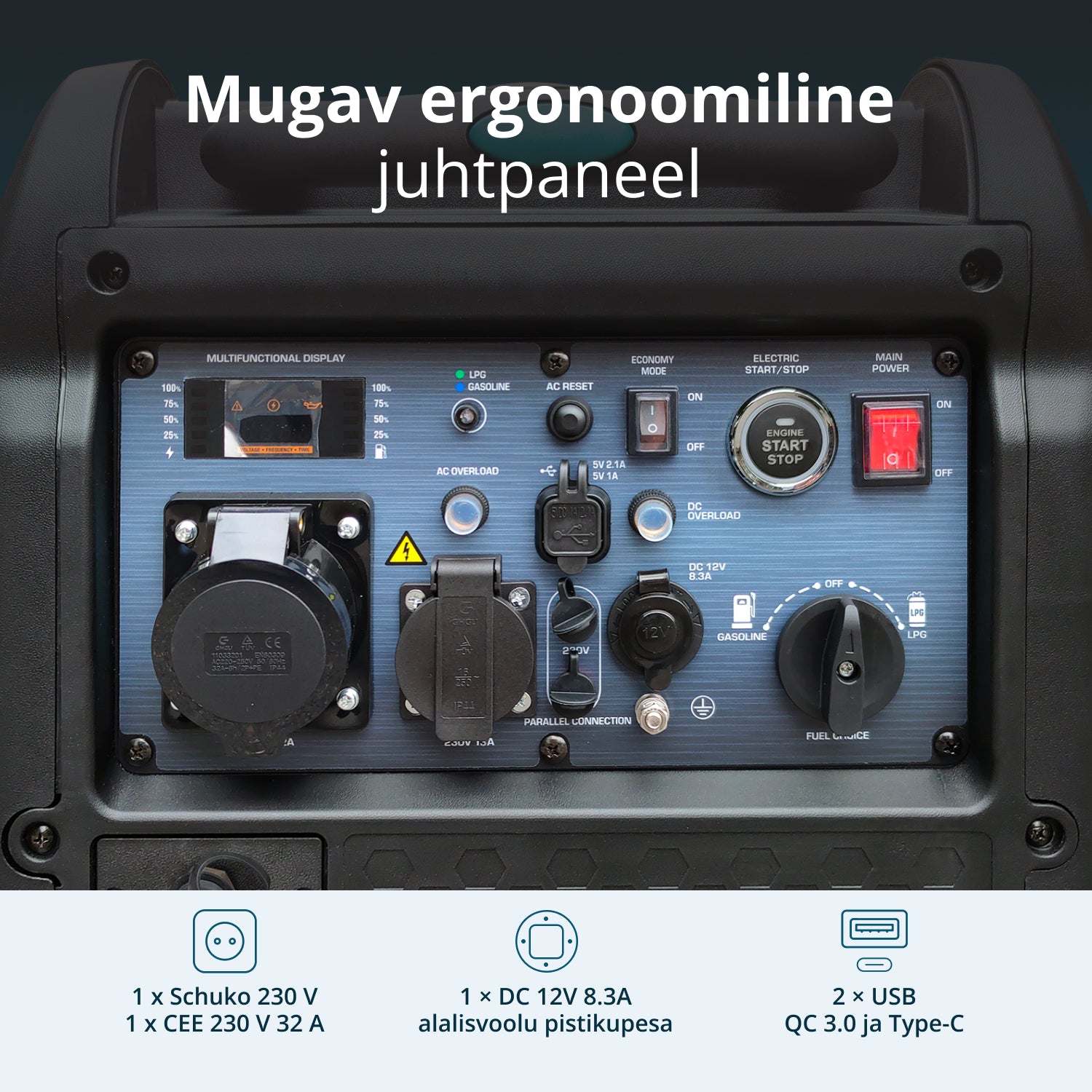 LPG/bensiin invertergeneraator KS 5500iEG S