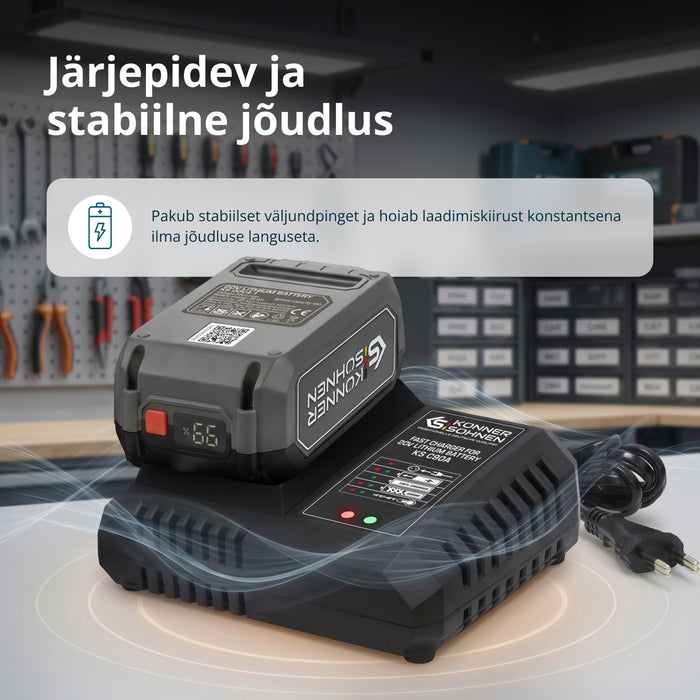 Kiirlaadija 20V liitiumakule KS C90A