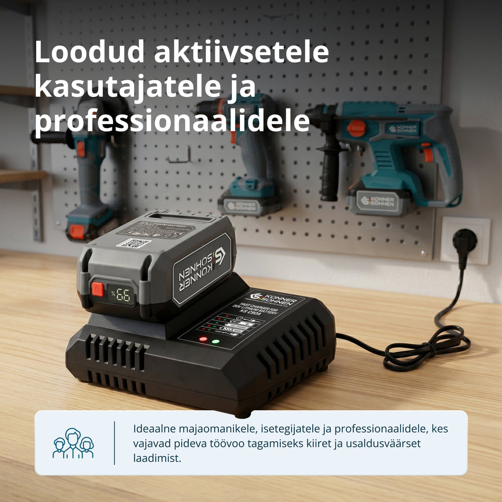 Kiirlaadija 20V liitiumakule KS C90A