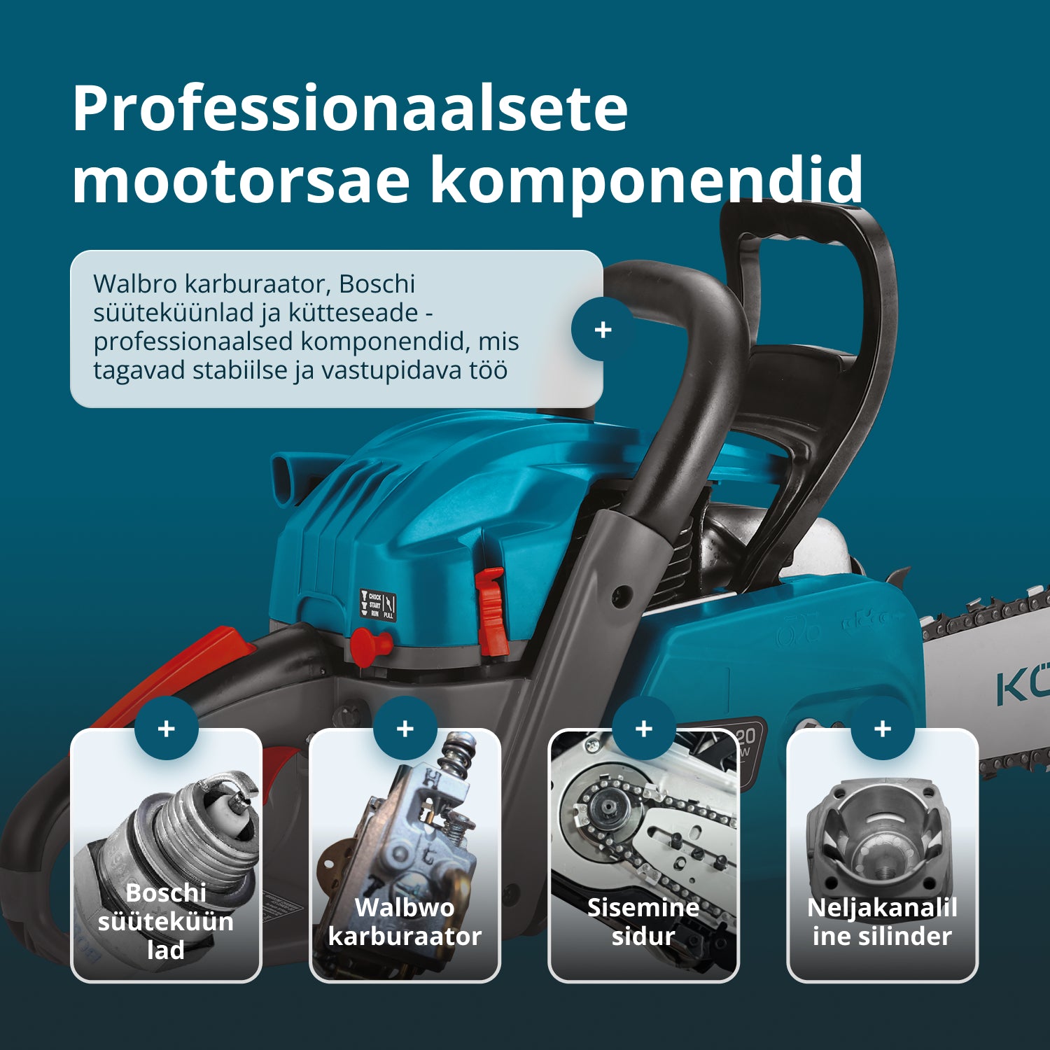 Bensiinimootorsaag KS CS40G-20