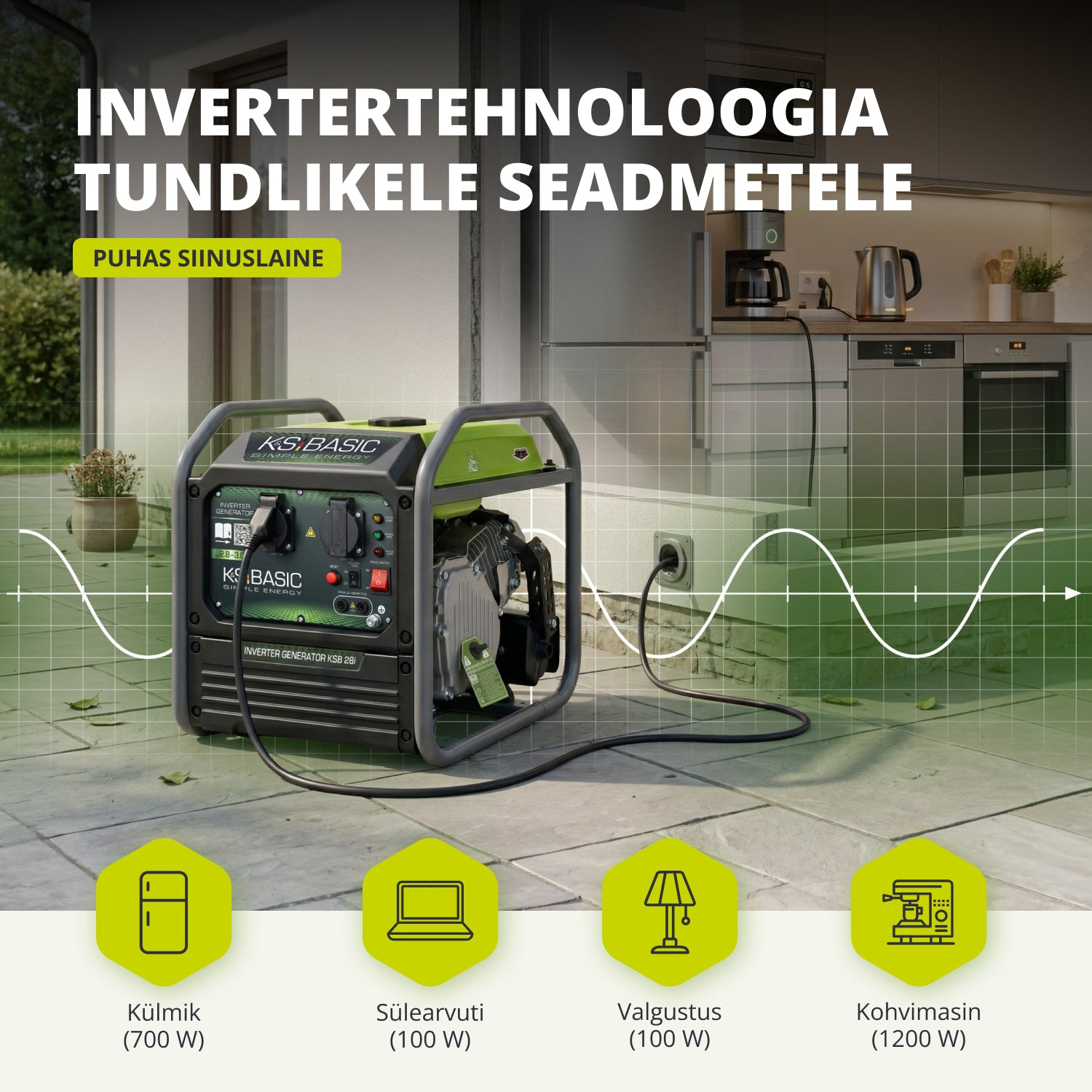 Invertergeneraator KSB 28i