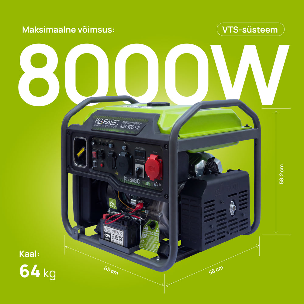 Invertergeneraator KSB 80iE-1/3