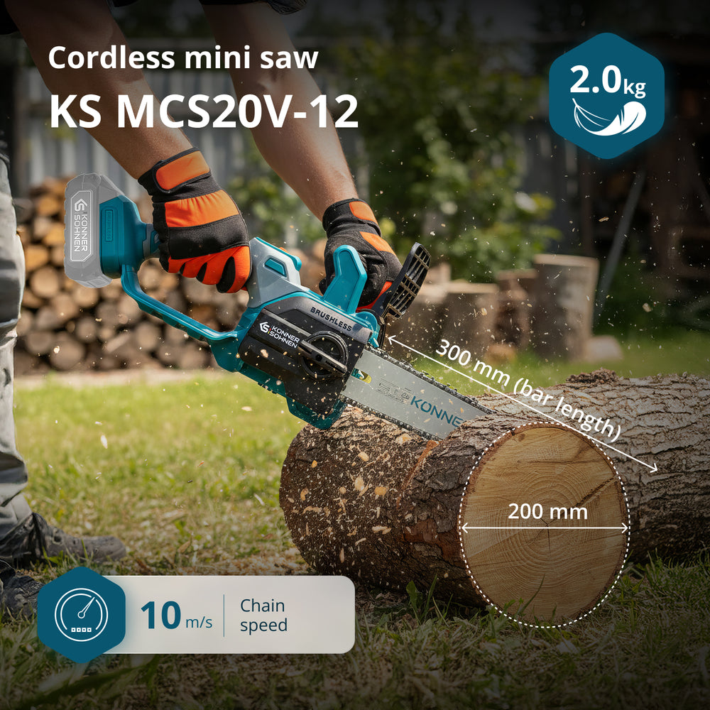 Juhtmeta Mini Kettsaag KS MCS20V-12