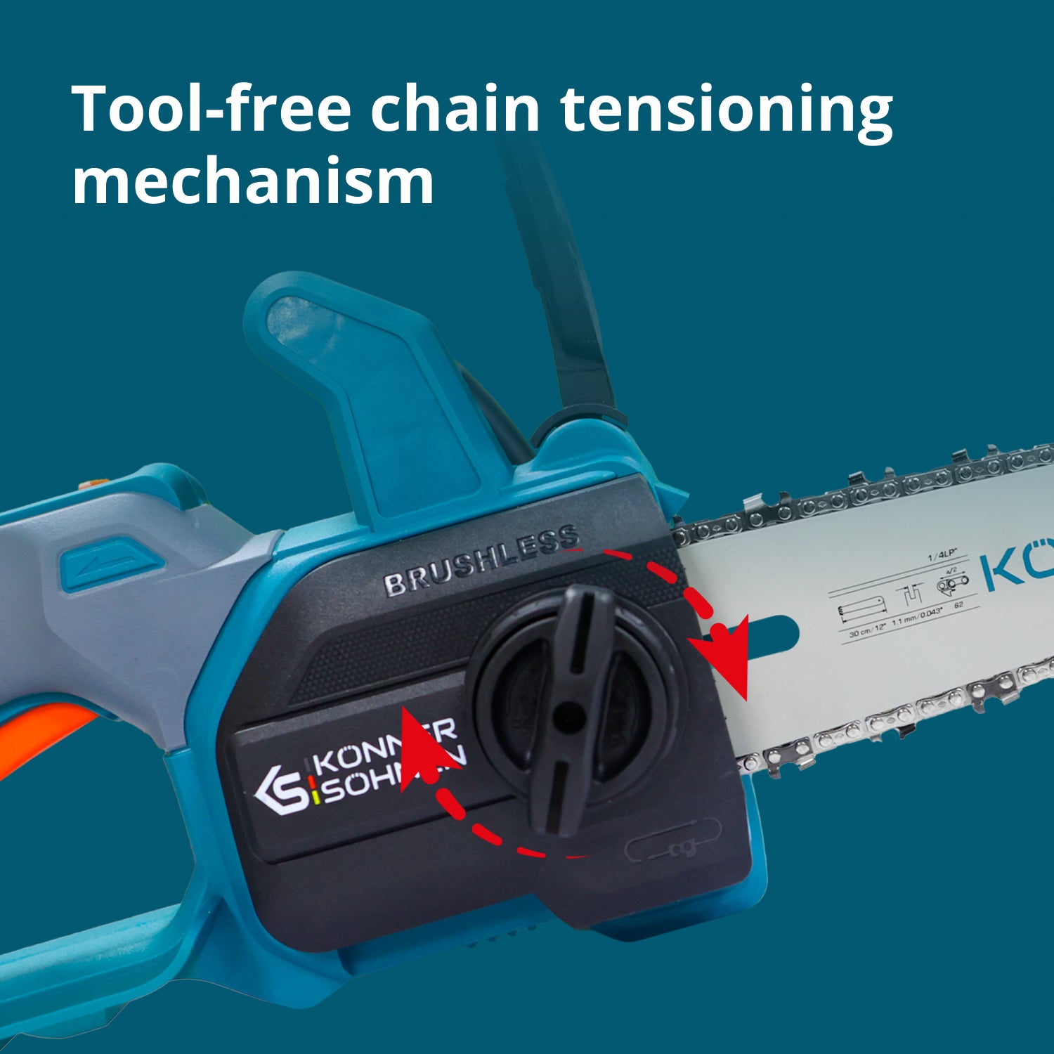 Cordless Mini Chainsaw KS MCS20V-12 SET PLUS