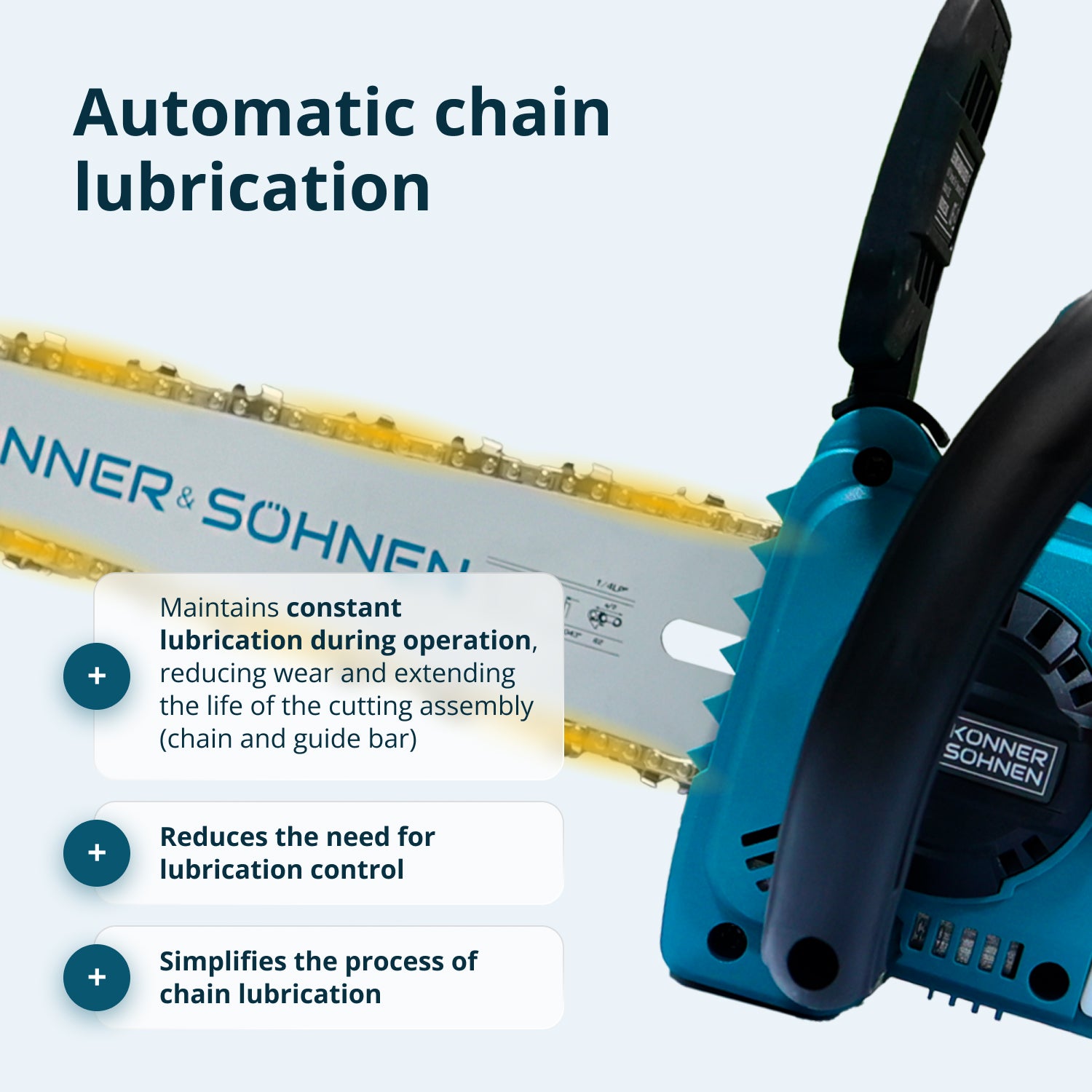 Cordless Mini Chainsaw KS MCS20V-12 SET PLUS
