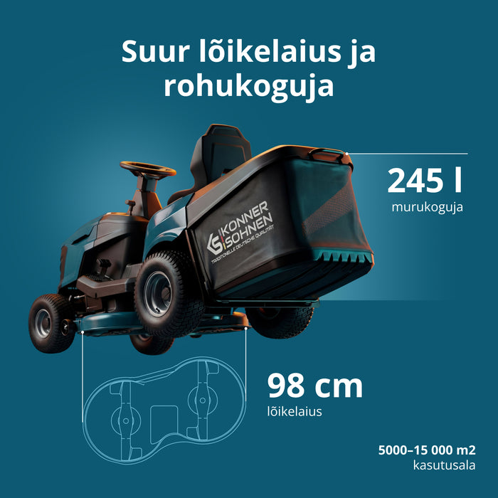 Bensiinimootoriga murutraktor KS 98TMG-H