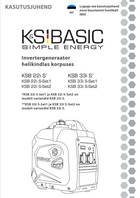 Invertergeneraator helikindlas korpuses KSB 22i S, KSB 33i S