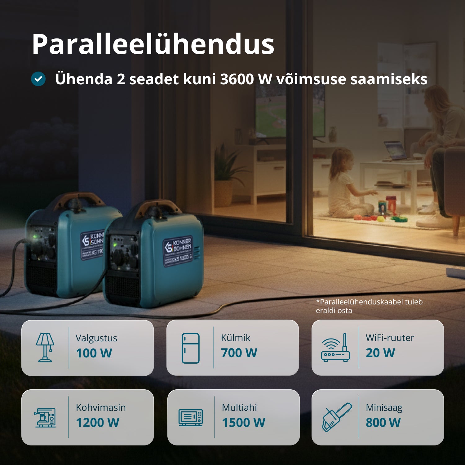 Invertergeneraator KS 1900i S