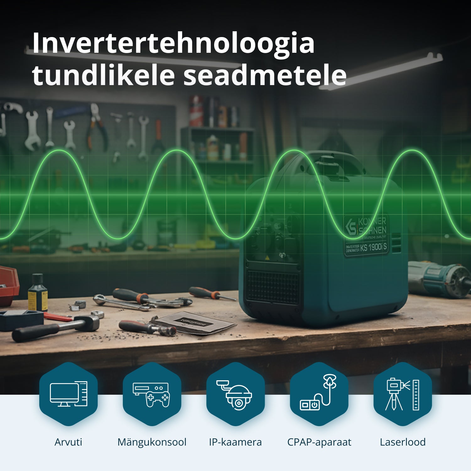 Invertergeneraator KS 1900i S