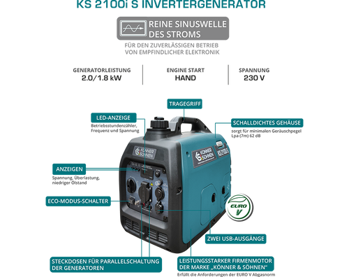 Inverter generaator KS 2100i S