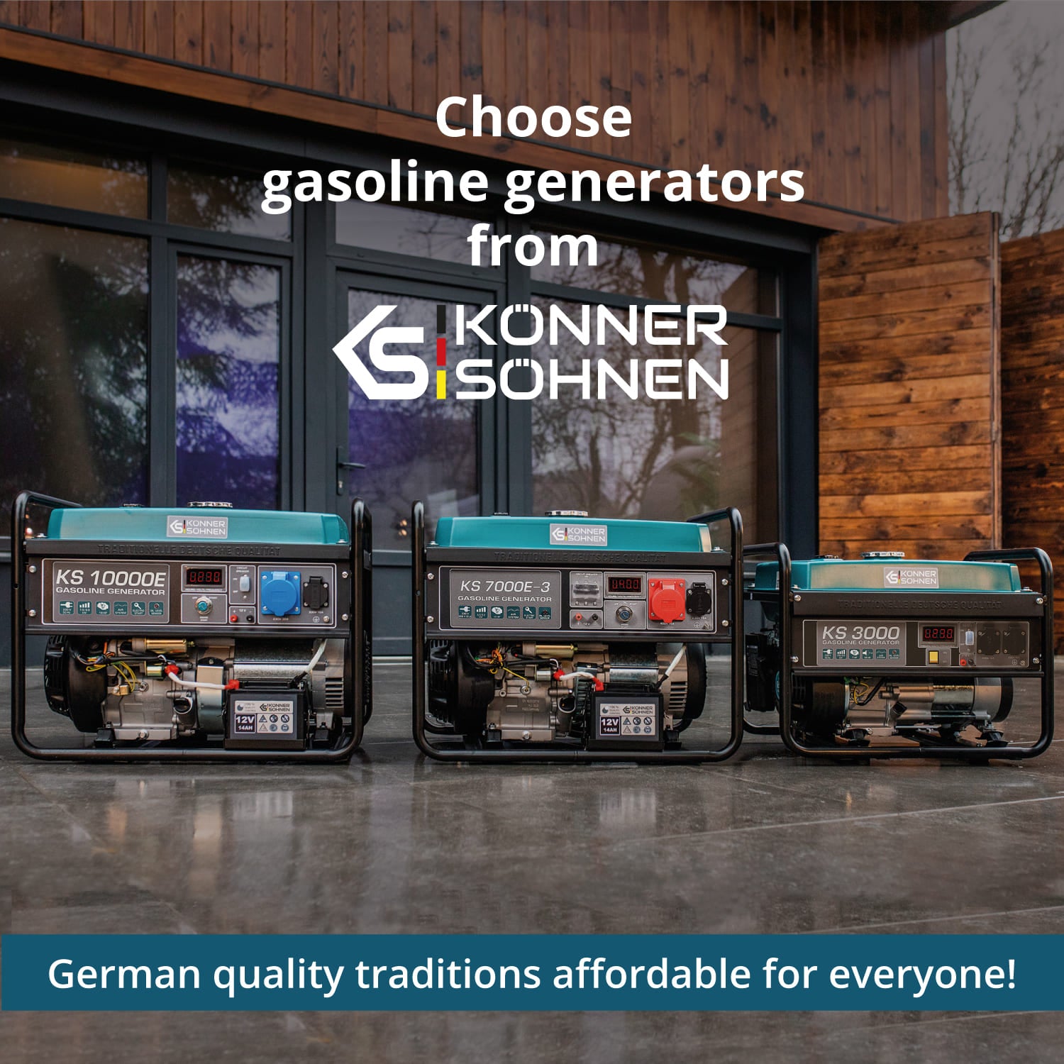 Bensiinigeneraator "Könner & Söhnen" KS 3000E