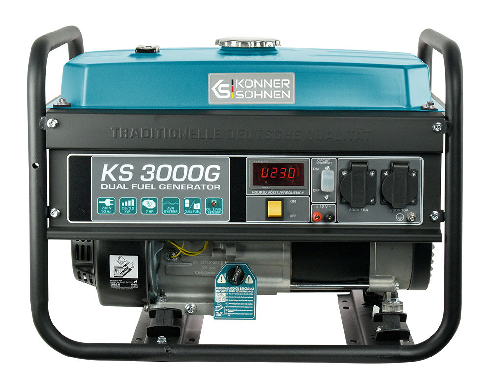 LPG/Bensiin Generaator "Könner & Söhnen" KS 3000G
