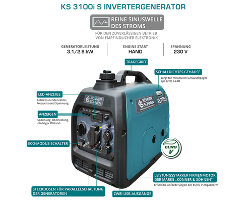Inverter generaator KS 3100i S