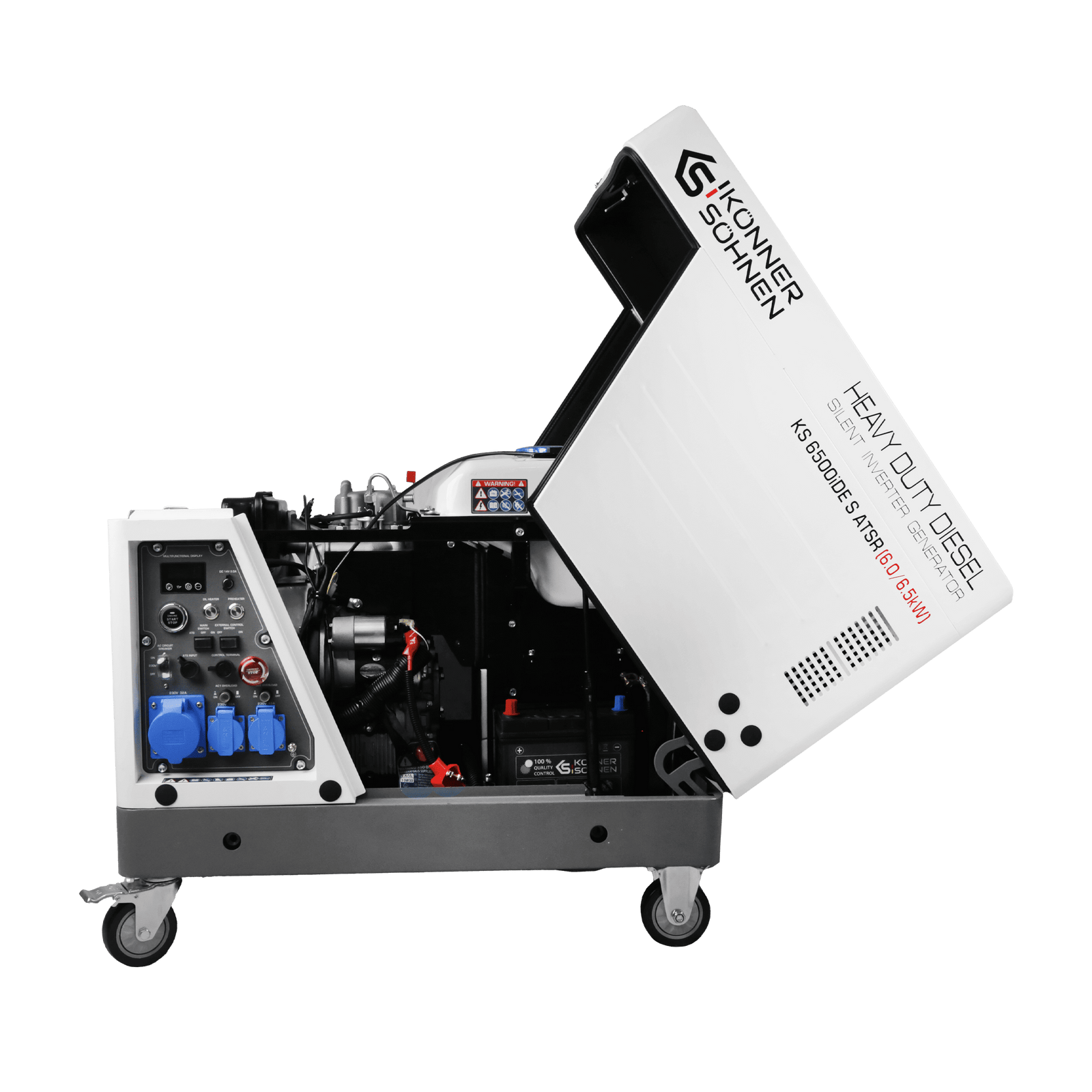 Diisel-invertergeneraator helikindlas korpuses KS 6500iDE S ATSR