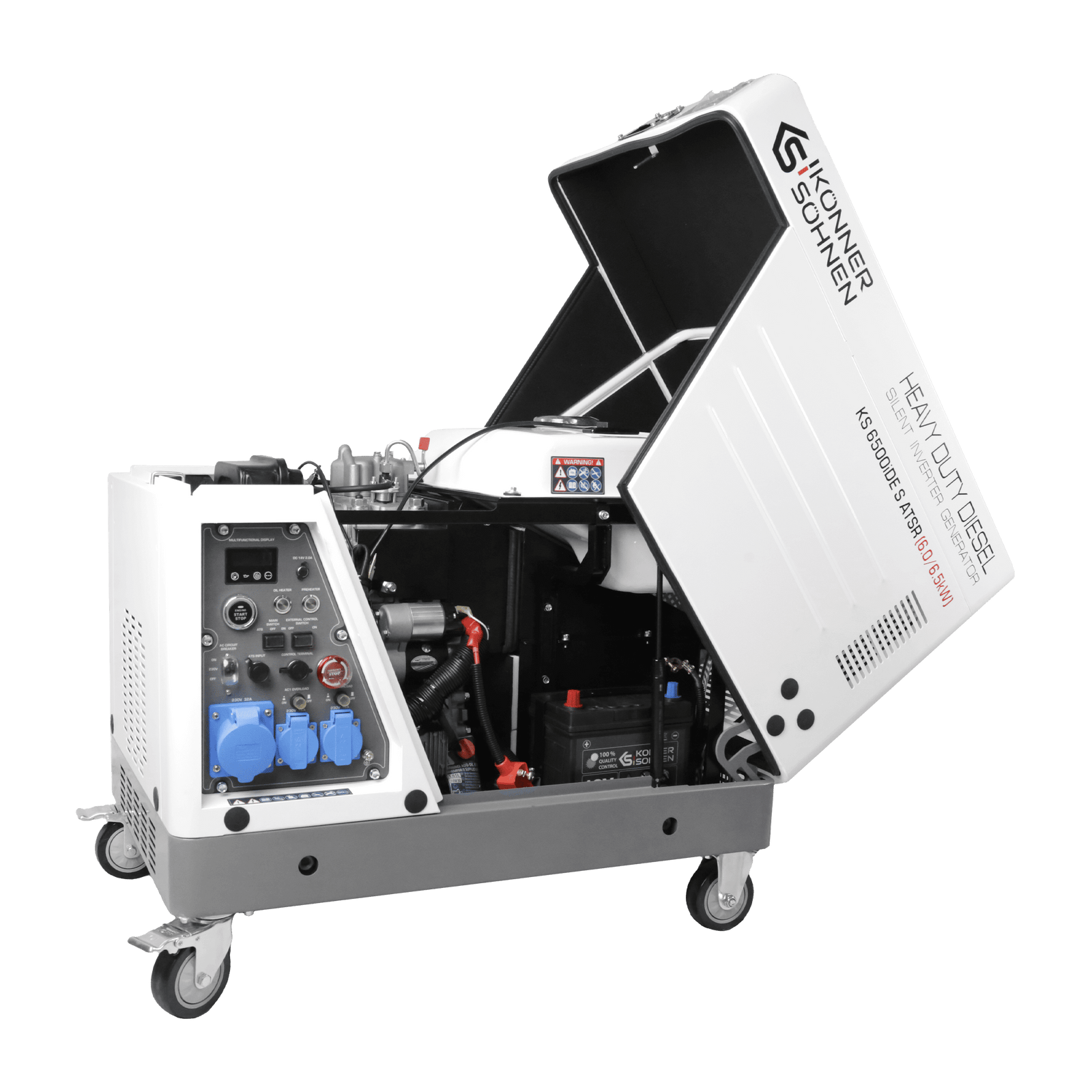 Diisel-invertergeneraator helikindlas korpuses KS 6500iDE S ATSR