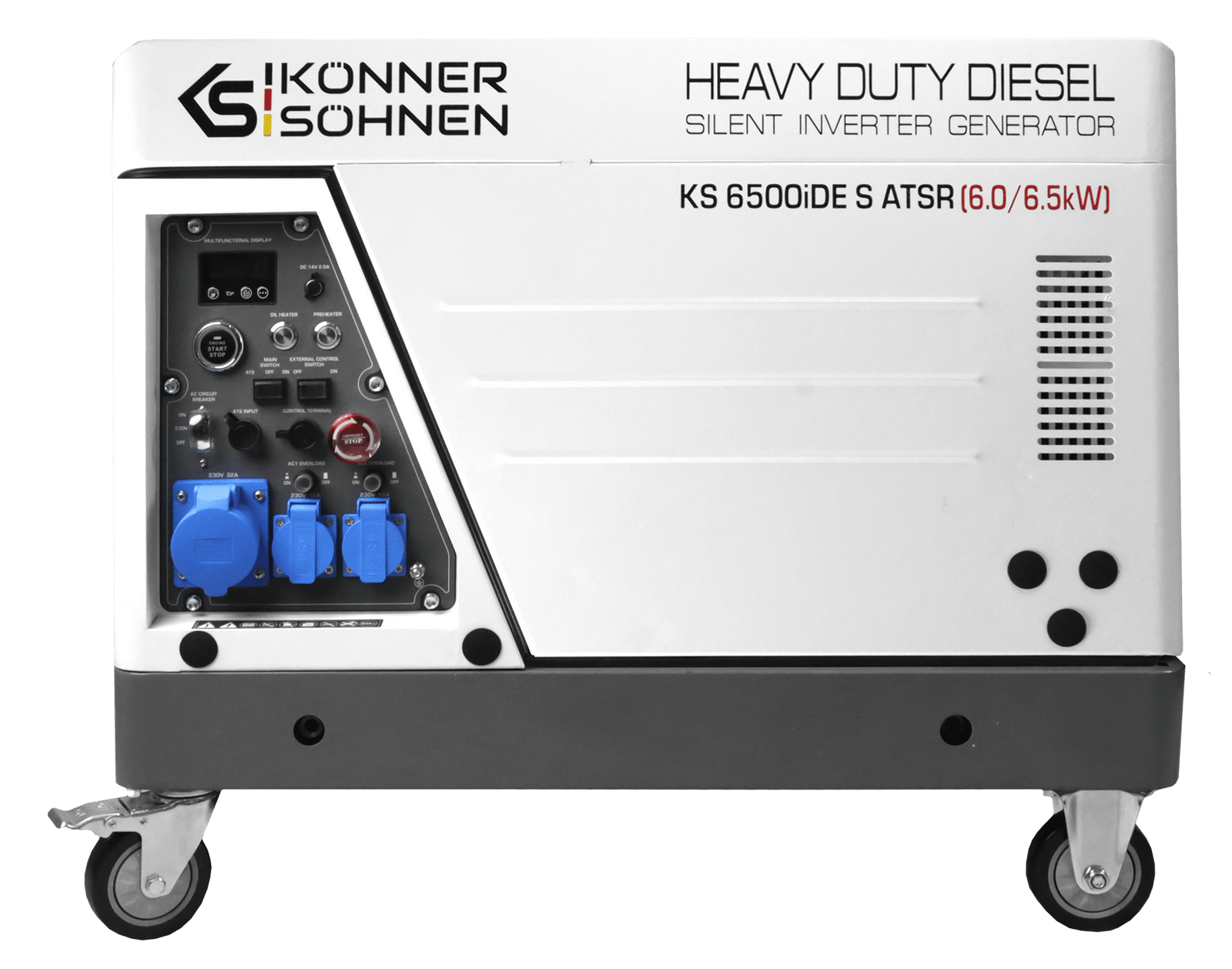 Diisel-invertergeneraator helikindlas korpuses KS 6500iDE S ATSR