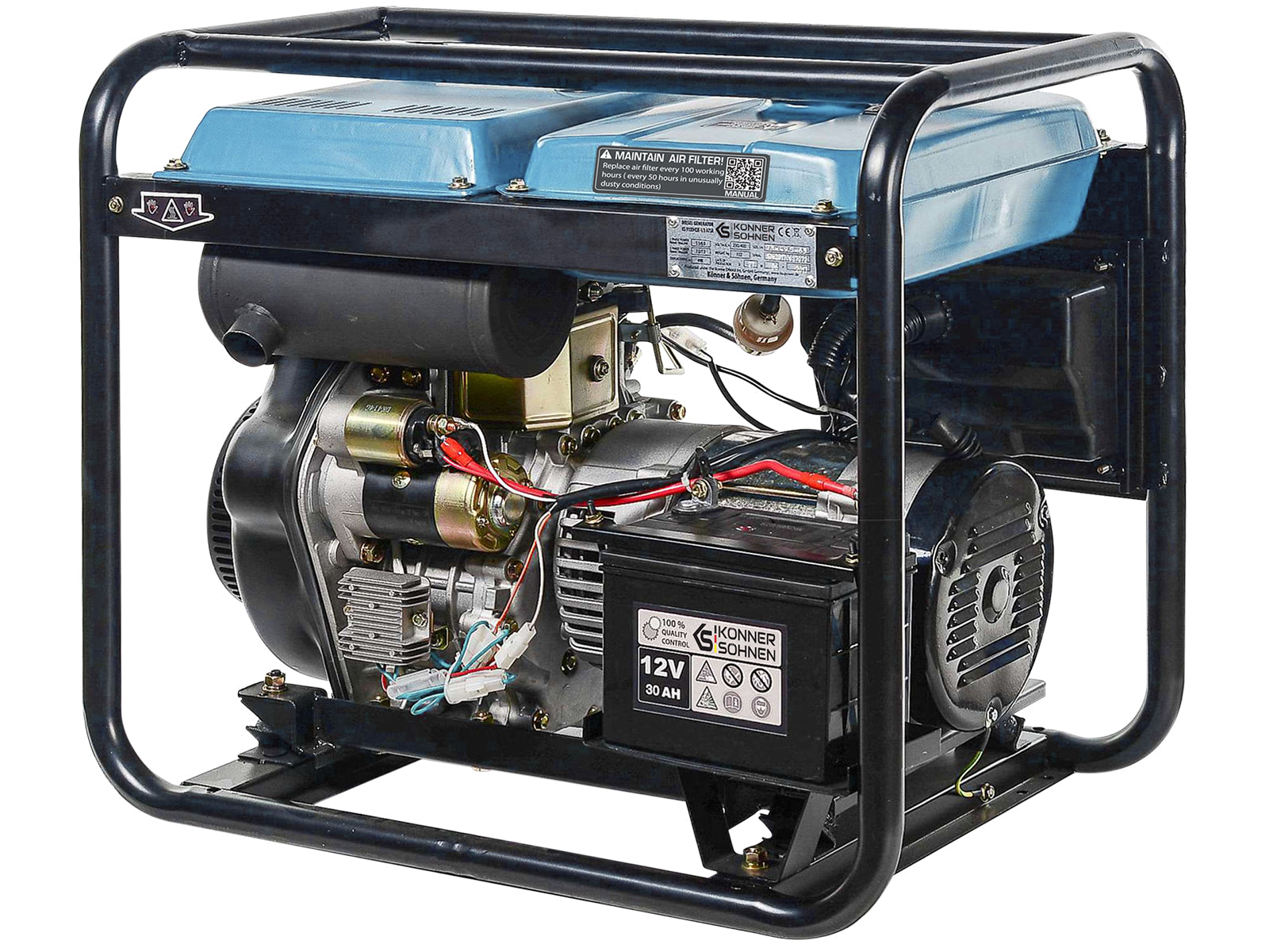Diiselgeneraator "Könner & Söhnen" KS 8100HDE-1/3 ATSR (EURO V)