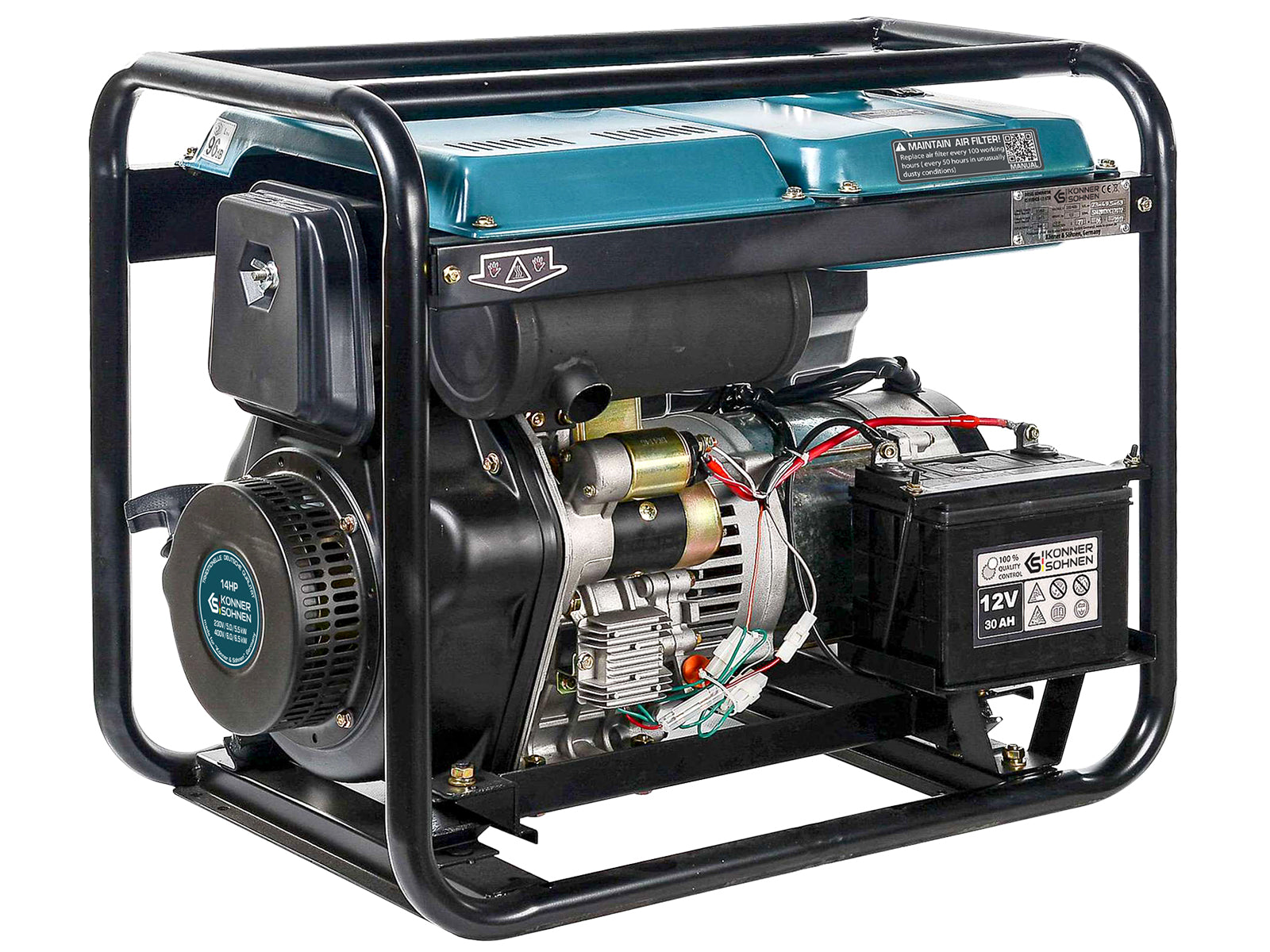 Diiselgeneraator "Könner & Söhnen" KS 8100HDE-1/3 ATSR (EURO V)