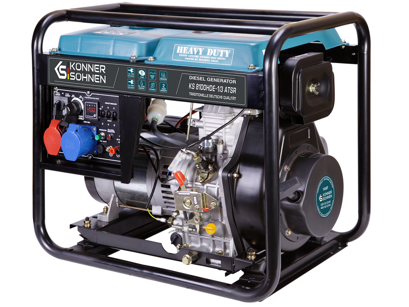 Diiselgeneraator "Könner & Söhnen" KS 8100HDE-1/3 ATSR (EURO V)
