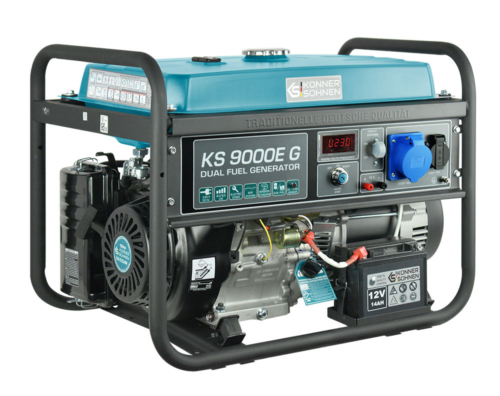 LPG/Bensiin Generaator "Könner & Söhnen" KS 9000E G