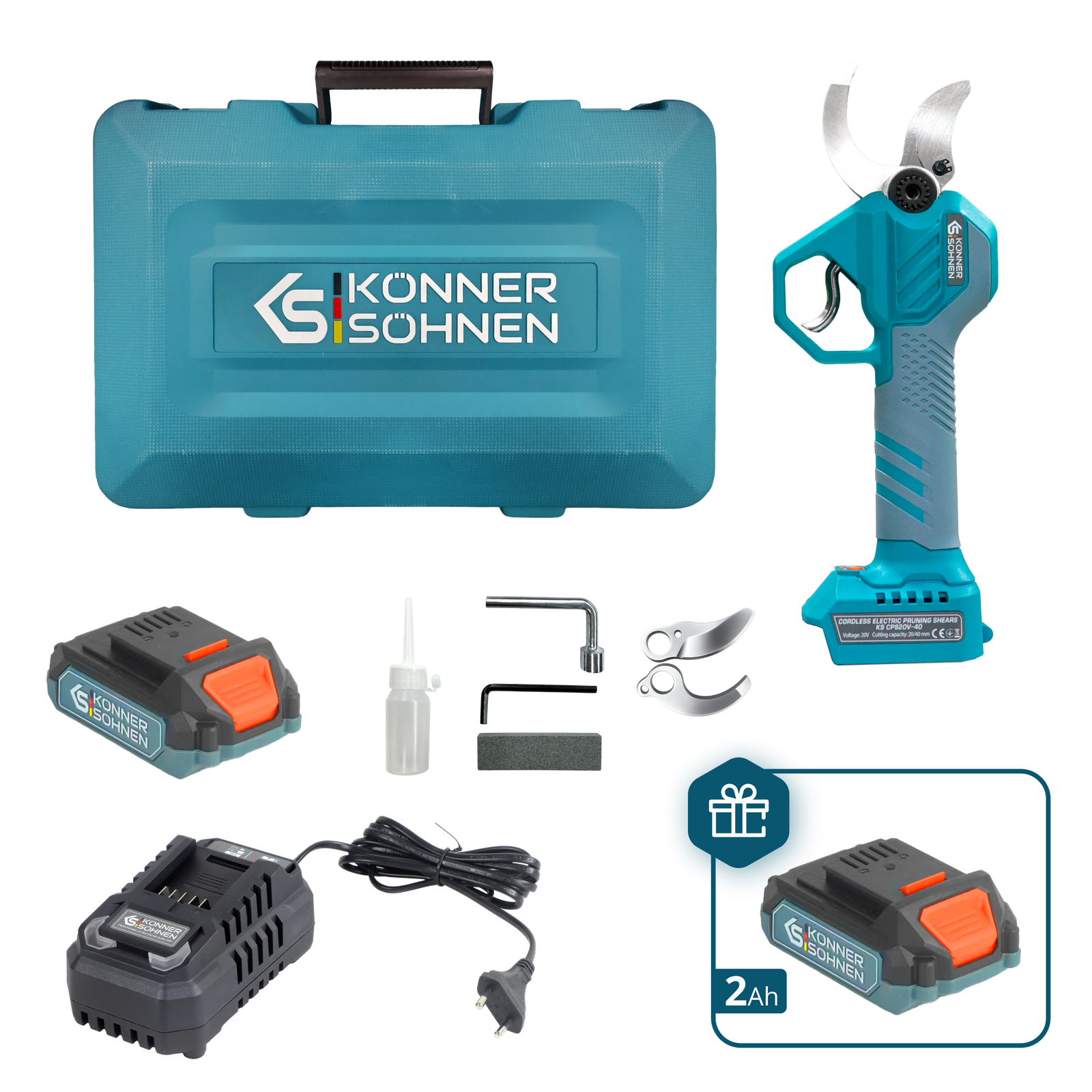 Juhtmeta Elektrilised Pügikäärid KS CPS20V-40 Korpus