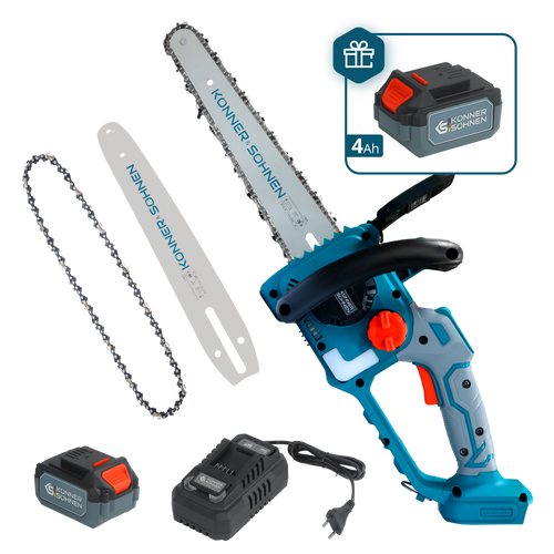 Cordless Mini Chainsaw KS MCS20V-12 SET PLUS