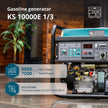 Bensiinigeneraator "Könner & Söhnen" KS 10000E 1/3 thumbnail