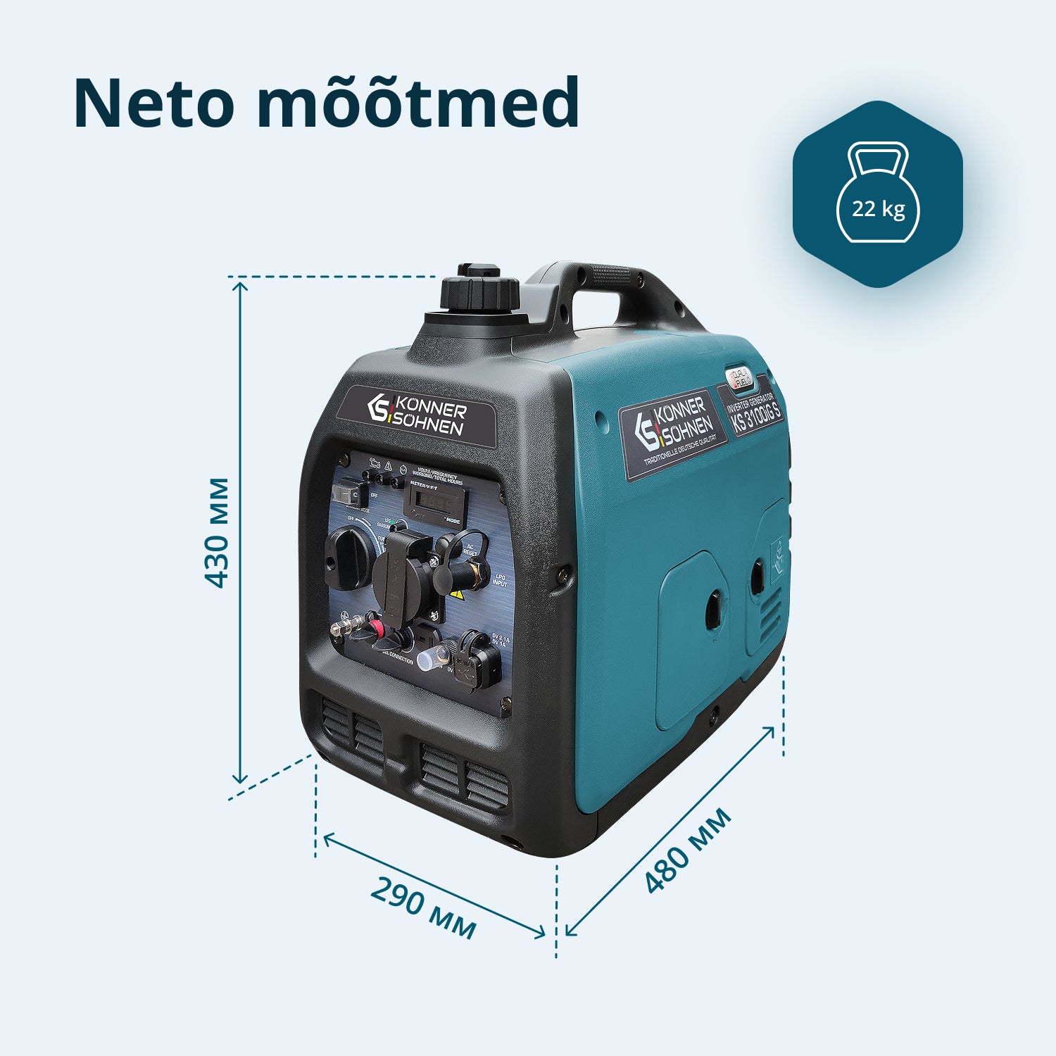 LPG/bensiin invertergeneraator KS 3100iG S