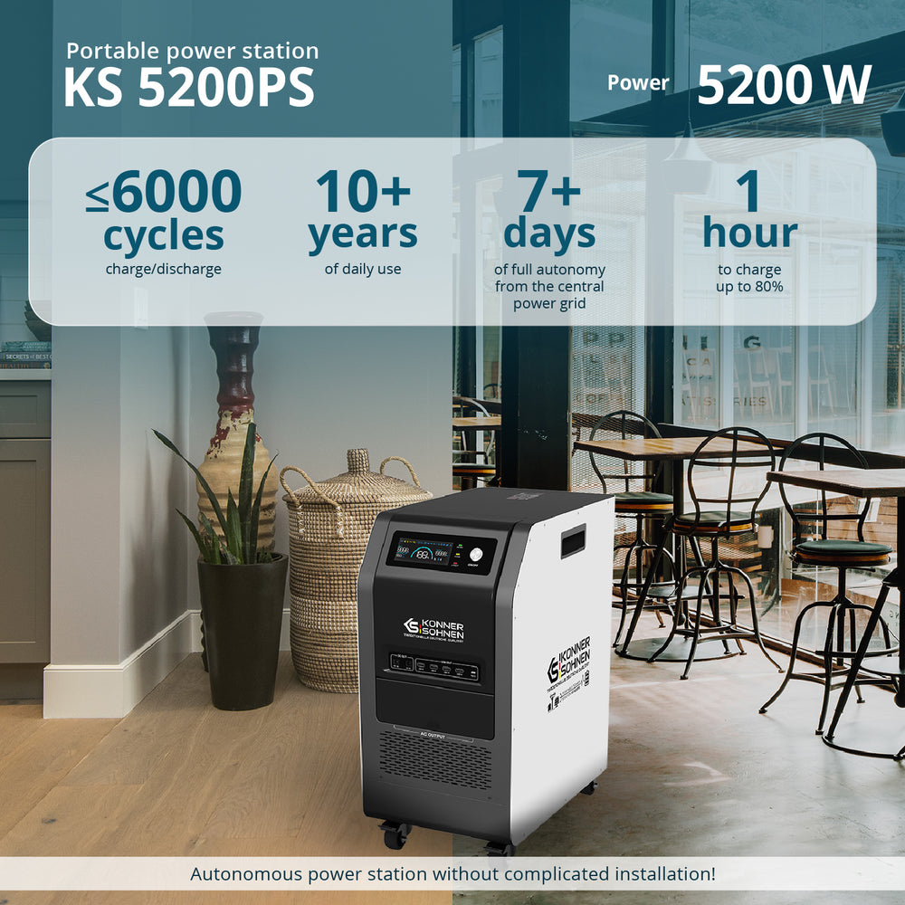 Kaasaskantav elektrijaam 3-ühes KS 5200PS