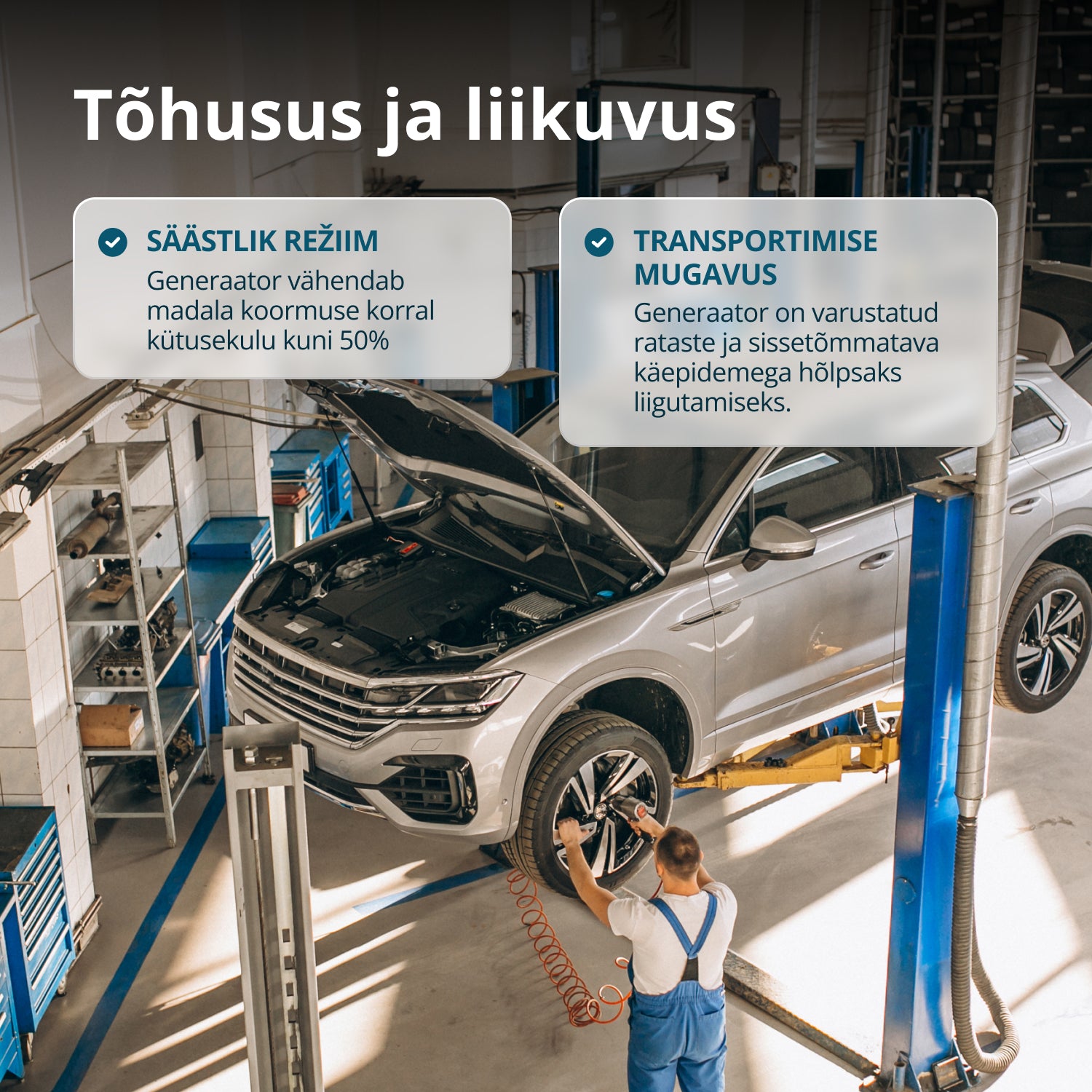 LPG/bensiin invertergeneraator KS 8100iEG 1/3