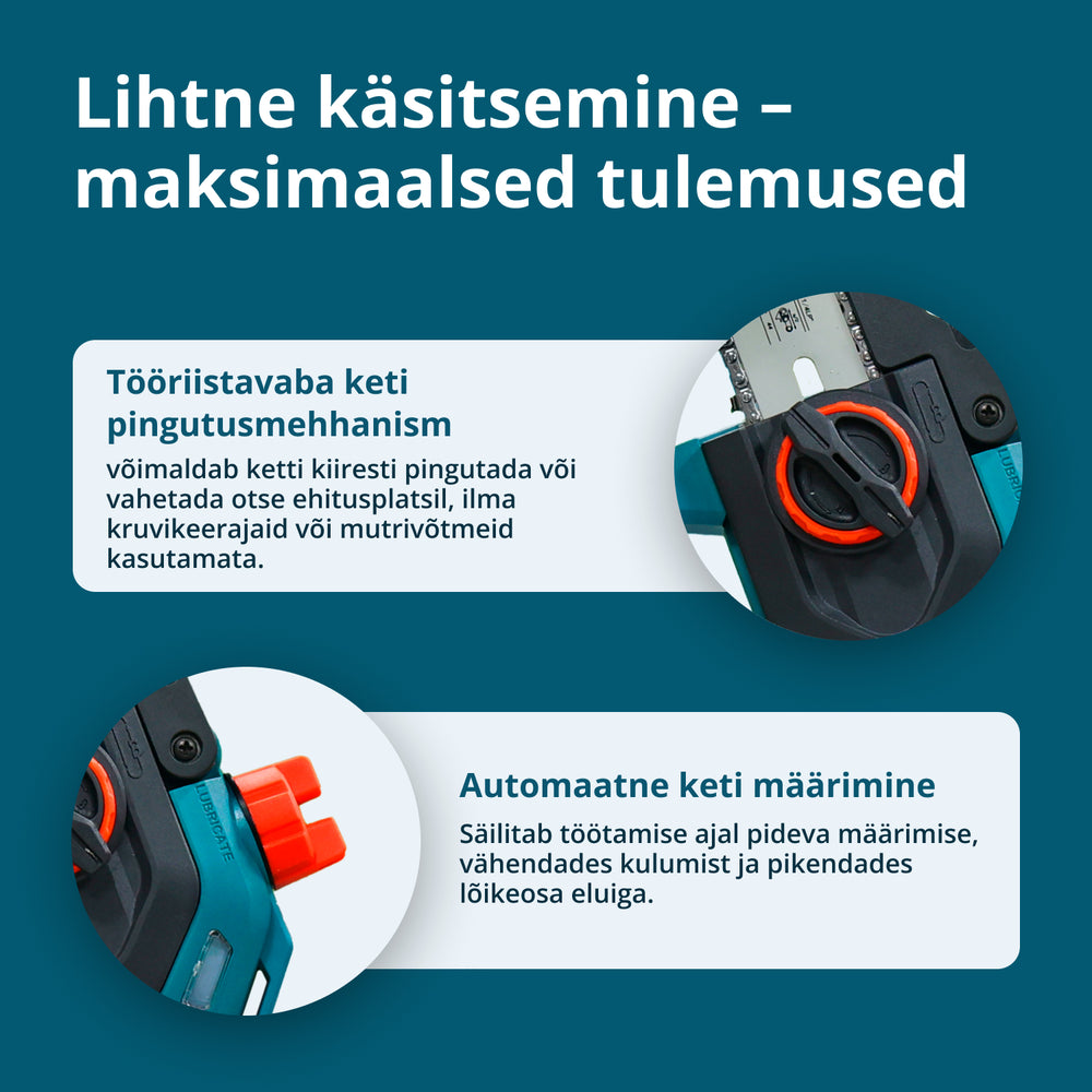 Juhtmeta Mini Kettsaag KS MCS20V-8